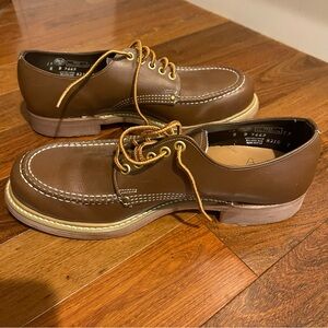 Vintage Steel Toed Leather Men's Shoes